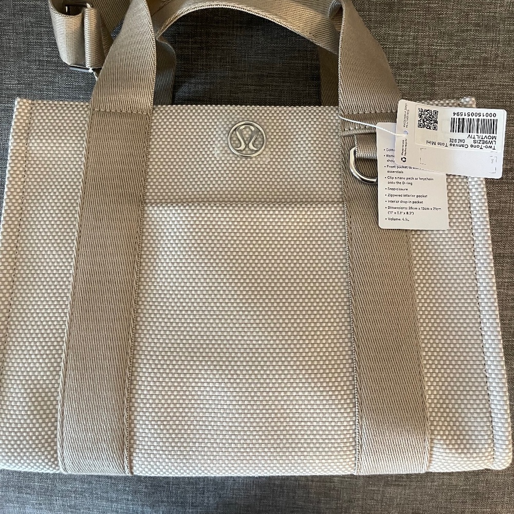 NWT Lululemon Canvas tote
